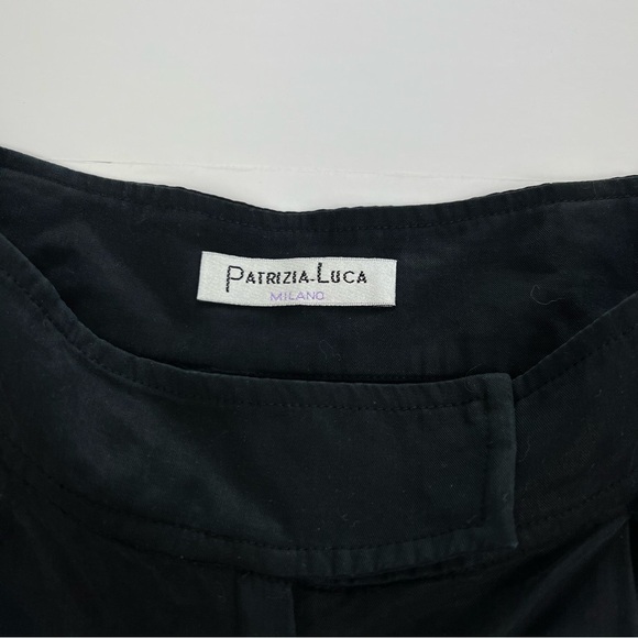 Patrizia Luca Black Button Dress Shorts - 100% Tencel Lightweight spring gold - Picture 4 of 7